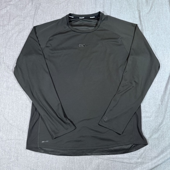 Nike Running Shirt Mens XL Dri-FIT Long Sleeve Athletic Pullover 518043-060 - Picture 1 of 16
